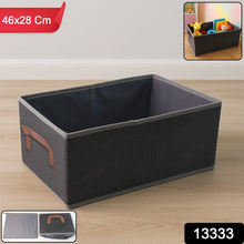 Foldable Rectangular Storage Box with Handle (46x28 cm / 1 Pc) - justgrabit.in | Just Grab It