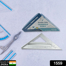 Double - Sided 45° Triangle Ruler – 7 - Inch Aluminum Alloy Rafter Square for Home & Industrial Use - Justgrabit Inc.