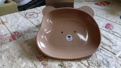 Durable Food Serving Plate, Bear Shaped Plate Cartoon Snack Plates For Serving Fruits & Desserts (1 Pc) - Justgrabit Inc.