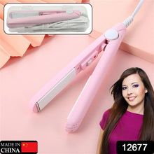 Beauty and Personal Care Professional Ceramic Plate Mini Hair Styler Straightener and Curler - Justgrabit Inc.