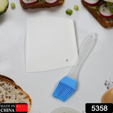 Silicone Spatula & Brush with Cake Scraper Set for Baking & Cooking (2 Pc Set) - justgrabit.in | Just Grab It