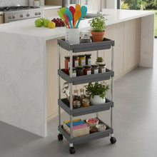4 - Layer Rolling Storage Cart with Wheels Set - justgrabit.in | Just Grab It