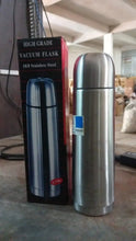 Vacuum Flask Without Cover, 18/8 Stainless Steel | Hot and Cold Water Bottle with Push - Down Lid | Double Walled Stainless Steel Bottle for Travel, Home, Office, School, Picnic (750 ML / Without Cover) - Justgrabit Inc.