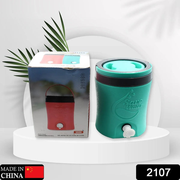Water Jug Camper with Tap Plastic Insulated Water 3.5 Liter Water Storage Cool Water Storage for Traveling Water Jug 3.5 Ltr - justgrabit.in | Just Grab It