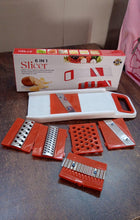 Plastic 6 in 1 Vegetables Slicer, Cutter and Fruit Dicer Grater (1 Set) - justgrabit.in | Just Grab It