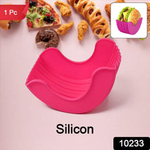 Silicone Burger Holder Snack Holder Reusable Burger Holder - justgrabit.in | Just Grab It