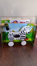 Zebra Pull Along Toy Baby Early Walking Pull Toy Rope Toy for Babies Walking Toy - justgrabit.in | Just Grab It