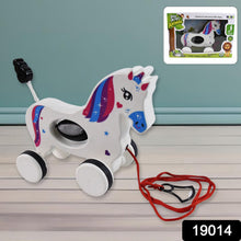 Pull Along Toy Unicorn | Pull String Toys for Babies - justgrabit.in | Just Grab It