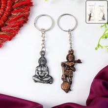 Hanuman Metal Keychain Set (2 Pc Mix Design) - justgrabit.in | Just Grab It