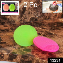 Bath & Facial Cleansing Brush, Soft Silicone Face Scrubber (2 Pc Set) - Justgrabit Inc.