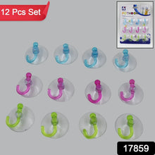 Transparent Rubber Vacuum Sucker Hooks Hanger Strong Suction Cup (12 Pc) - Justgrabit Inc.