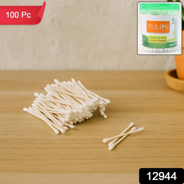 Tulips Paper - Stick Cotton Swabs - (100 Pc / Set) - justgrabit.in | Just Grab It