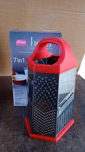 Supermom 7 - in - 1 Heavy Duty Stainless Steel Box Grater with Ergonomic Handle (1 Pc) - justgrabit.in | Just Grab It