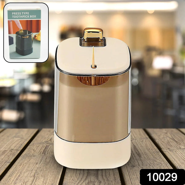 Toothpick Holder Dispensers, Automatic Toothpicks Container, Toothpicks Storage Dispensers Box, for Home Living room Kitchen Restaurant (1 Pc) - Justgrabit Inc.