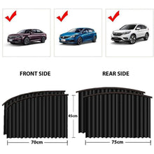 Curtain For Car Window Heat Sunshade Protection (4 Pcs With Curtain Hook Adhesive Tap Set) - Justgrabit Inc.