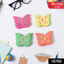Butterfly Shape Eraser Rubber (1 Pc / Mix Colour & Design) - justgrabit.in | Just Grab It