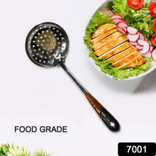 Kitchen Stainless Steel Best Skimmer Slotted Spoon - Cooking Utensils with Heat Resistant Plastic Handle - Justgrabit Inc.