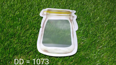 Reusable Airtight Seal Plastic Food Storage Mason Jar Zipper (150ml) - Justgrabit Inc.