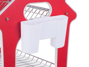Dish Rack for Kitchen 3 Layer Dish Drainer Rack Stainless Steel Crockery Holder Cutlery Plate Holder Glass Utensils Storage Organize - justgrabit.in | Just Grab It