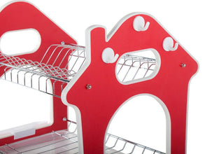Dish Rack for Kitchen 3 Layer Dish Drainer Rack Stainless Steel Crockery Holder Cutlery Plate Holder Glass Utensils Storage Organize - justgrabit.in | Just Grab It
