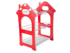 Dish Rack for Kitchen 3 Layer Dish Drainer Rack Stainless Steel Crockery Holder Cutlery Plate Holder Glass Utensils Storage Organize - justgrabit.in | Just Grab It