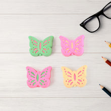 Butterfly Shape Eraser Rubber (25 Pc / Mix Colour & Design) - justgrabit.in | Just Grab It
