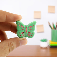 Butterfly Shape Eraser Rubber (25 Pc / Mix Colour & Design) - justgrabit.in | Just Grab It