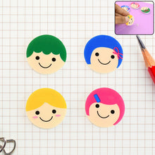 Cute Cartoon Face Erasers for School & Stationery Use (4 Pc) - justgrabit.in | Just Grab It