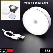 Round Shape 8 LED Motion Sensor Induction Led Light (1 Pc) - Justgrabit Inc.