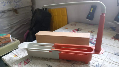 Telescopic Sink Storage Rack Material Kitchen Rag Rack Dishwashing Organizer Shelf Drain Basket Pp Under Sink Organizers ( Mic Color 1 Pc) - Justgrabit Inc.