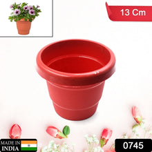 Plastic Heavy Duty Plant Container Pot/Gamla for Indoor Home Decor | Outdoor Balcony Garden 13cm (pack of 1 pc) - justgrabit.in | Just Grab It
