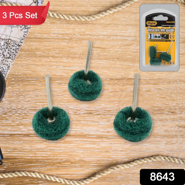 Abrasive Buffing Polishing Wheel Set (3 Pcs) - justgrabit.in | Just Grab It