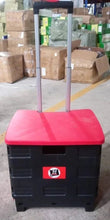 Foldable Shopping Grocery Trolley / Cart Travel Portable Food Basket (1 Pc) - justgrabit.in | Just Grab It
