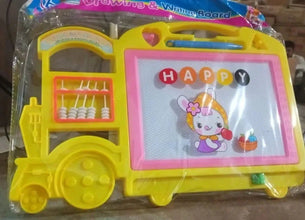 Bus Shape Drawing & Writing Slate Board for Kids (1 pc / 32 × 21 Cm) - Justgrabit Inc.