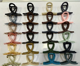 Plastic Hair Clamp Grip, Simple Matte Hair Barrette Clamp (1 Pc) - Justgrabit Inc.