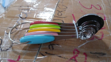 Measuring Cups and Spoons Stackable Set with Silicone Handle(5 Pc Set) - justgrabit.in | Just Grab It