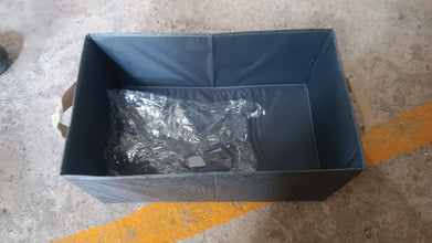 FOLDABLE CLOTH STORAGE BOX WITH HANDLES (47×28 CM) - justgrabit.in | Just Grab It
