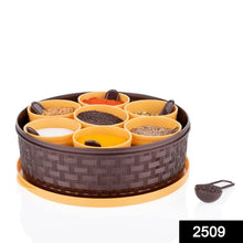 Round Plastic Masala Spice Box - Justgrabit Inc.