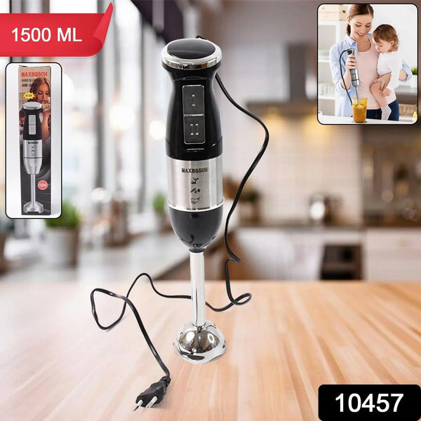 Stainless Steel Handheld Emulsion Blender With Four - blade Blade (1500W / 1 Pc) - Justgrabit Inc.