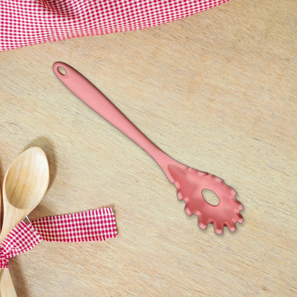 Silicone Pasta Fork Spaghetti Strainer, Non - Slip Heat Resistant - justgrabit.in | Just Grab It
