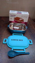 Insulated Testy Stainless Steel Leakproof Lunch Box With Spoon (1 Set) - justgrabit.in | Just Grab It