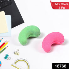 Cashew Nut Eraser Rubber Erasers (1 Pc / Mix Colour & Design) - justgrabit.in | Just Grab It