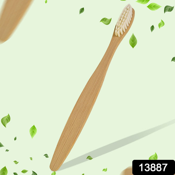 Wooden / Bamboo Brush Toothbrush Ultra Soft Bristles (1 Pc) - justgrabit.in | Just Grab It