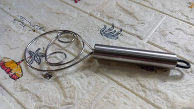 Dough Whisk, Premium Stainless Steel Dutch Whisk, Dough Hand Mixer Artisan Blender For Egg, Bread, Cake, Pastry, Pizza Dough - Perfect Baking Tools, Whisking, Tirring Kitchen Tools (1 Pc) - Justgrabit Inc.