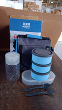 All - in - One Lunch Box with Fabric Bag for Office & School - justgrabit.in | Just Grab It