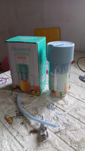 2 In1 Portable Crusher Juicer With Handle & Straw for Smoothie Sipper USB Rechargeable (340 ml) 6 Stainless Steel Blades Compact Juicer Mixer, Juicer Portable Fresh Juice Blender Portable Electric Juicer ( 340 ML ) - Justgrabit Inc.