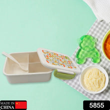 Lunch Box 3 Compartment With Leak Proof Lunch Box & 1 spoon, For School & Office Use - justgrabit.in | Just Grab It