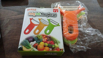 Peeler Slicers Shredders for Fruits and Vegetables, Cutter, Grater Kitchen Helper, Potato Fruits Peeler, Stainless Steel Sharp Blade with Non - Slip Handle (3 Pcs Set) - Justgrabit Inc.