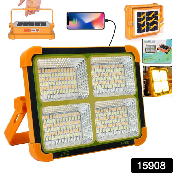 High - Brightness Solar LED Flood Light with Power Bank (1 Pc) - justgrabit.in | Just Grab It