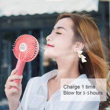 Portable Classic Hand Fan 3 - Speed Table Fan for Office School Home Use - justgrabit.in | Just Grab It